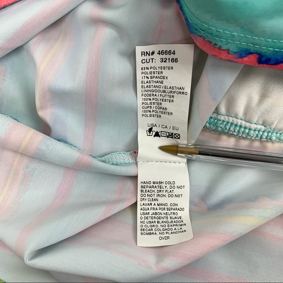 Nautica Tankini Racer Back Multi-Color Size 14 - Picture 10 of 10